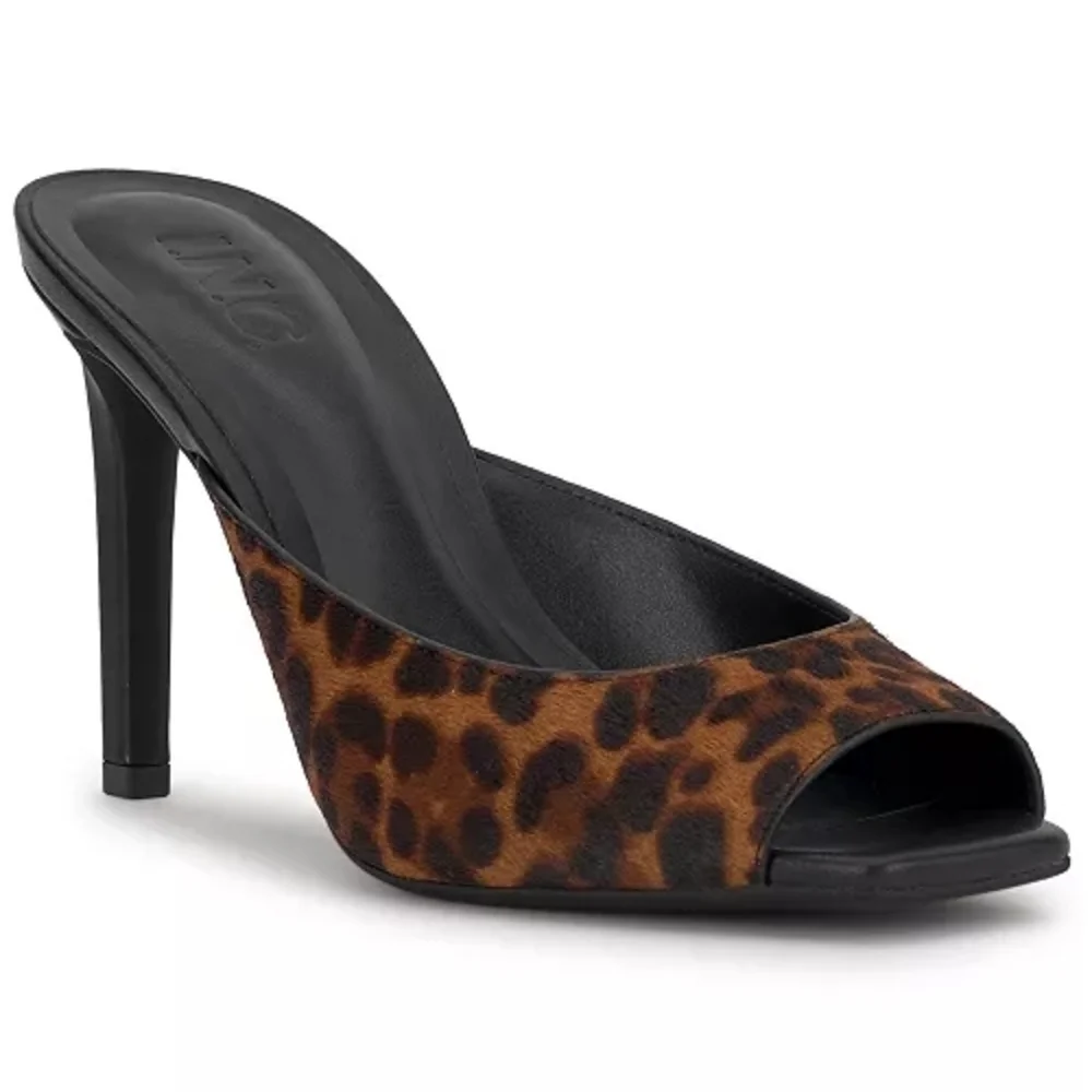 I.N.C. International Concepts Women's Ramani Jungle Leopard Square Toe Sandals